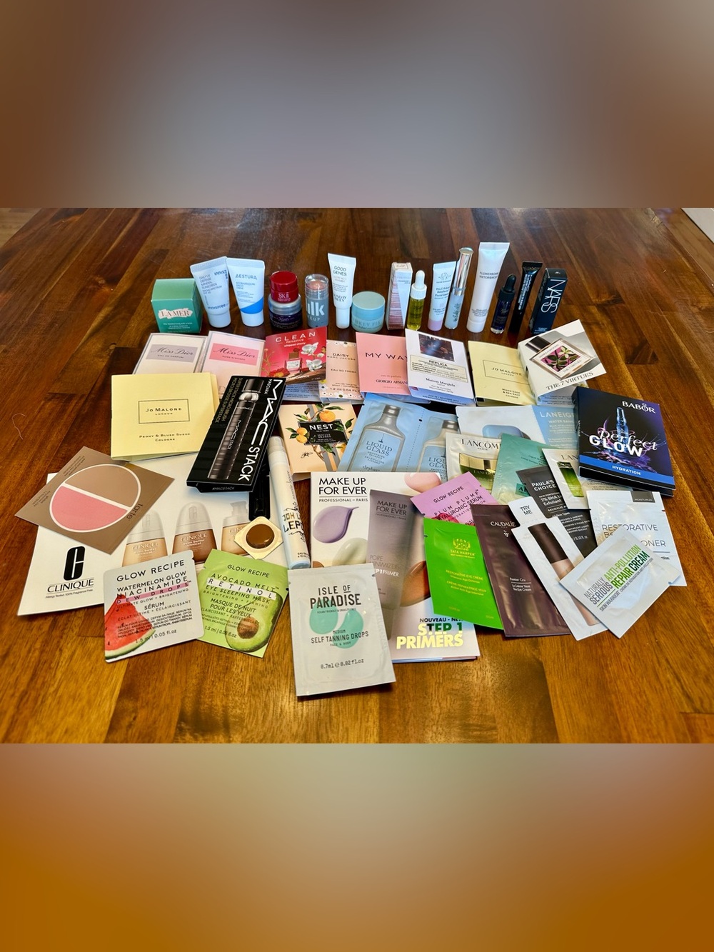 Makeup Skincare Hair Beauty Perfume Sample Lot Z w/some Deluxe 50 Pieces Luxury